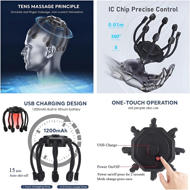 360° Ultra Head Massager